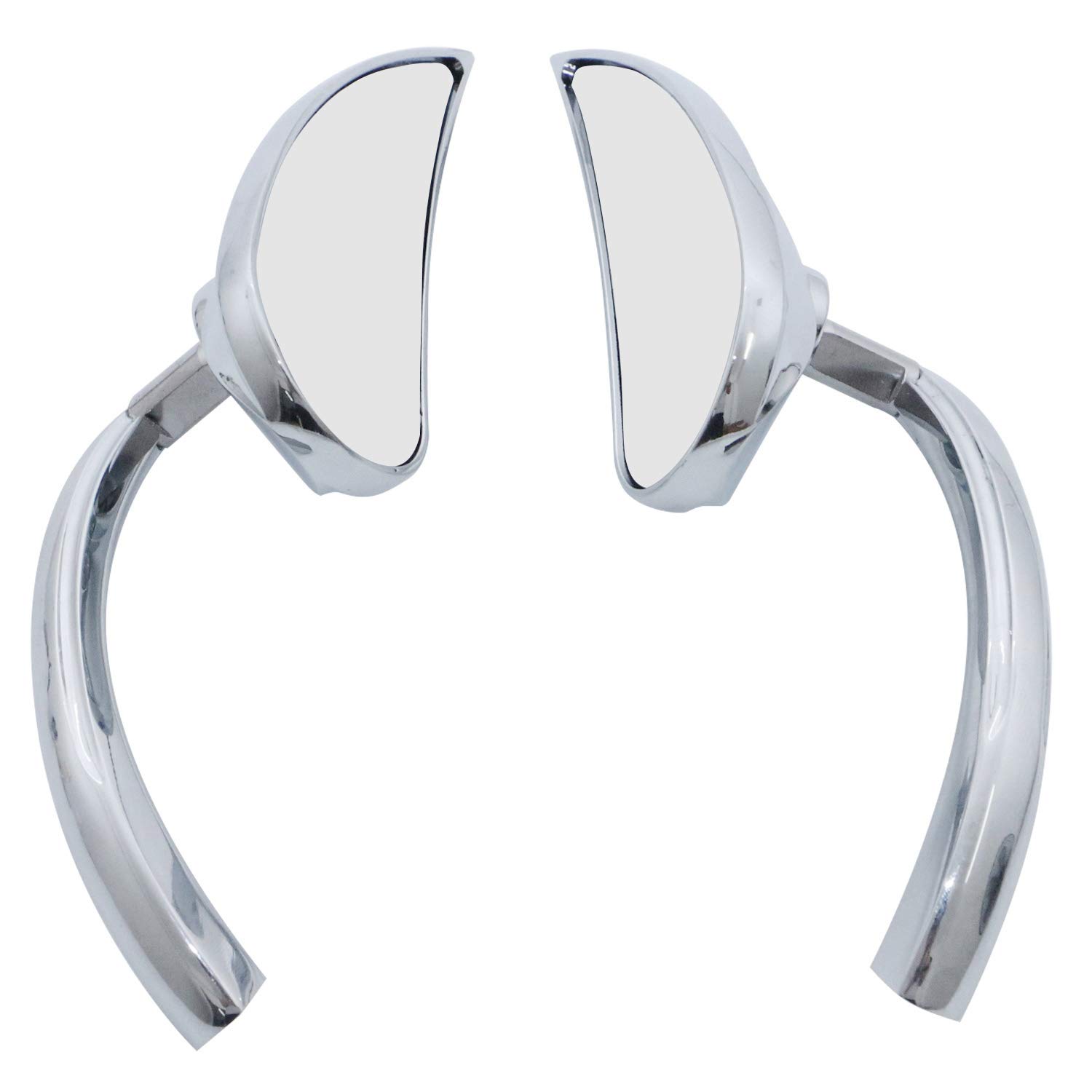Chrome Mini Teardrop Rearview Mirrors for Harley Sportster Dyna Softail Street Cruiser Chopper Motorcycles - Universal Fit for Enhanced Safety and Style While Riding
