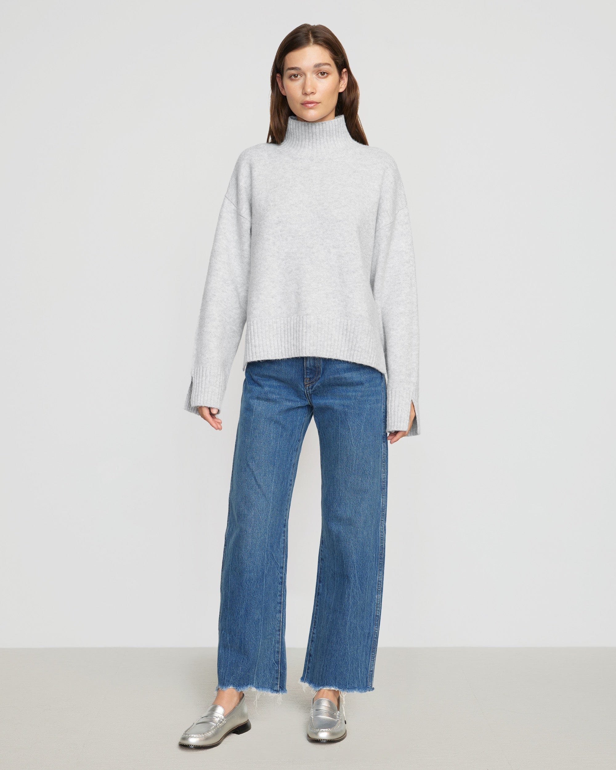 Karlie Oversized Turtleneck Sweater for Women - Cozy Chunky Knit Winter Pullover - Perfect for Casual Outfits, Office Wear & Holiday Gatherings