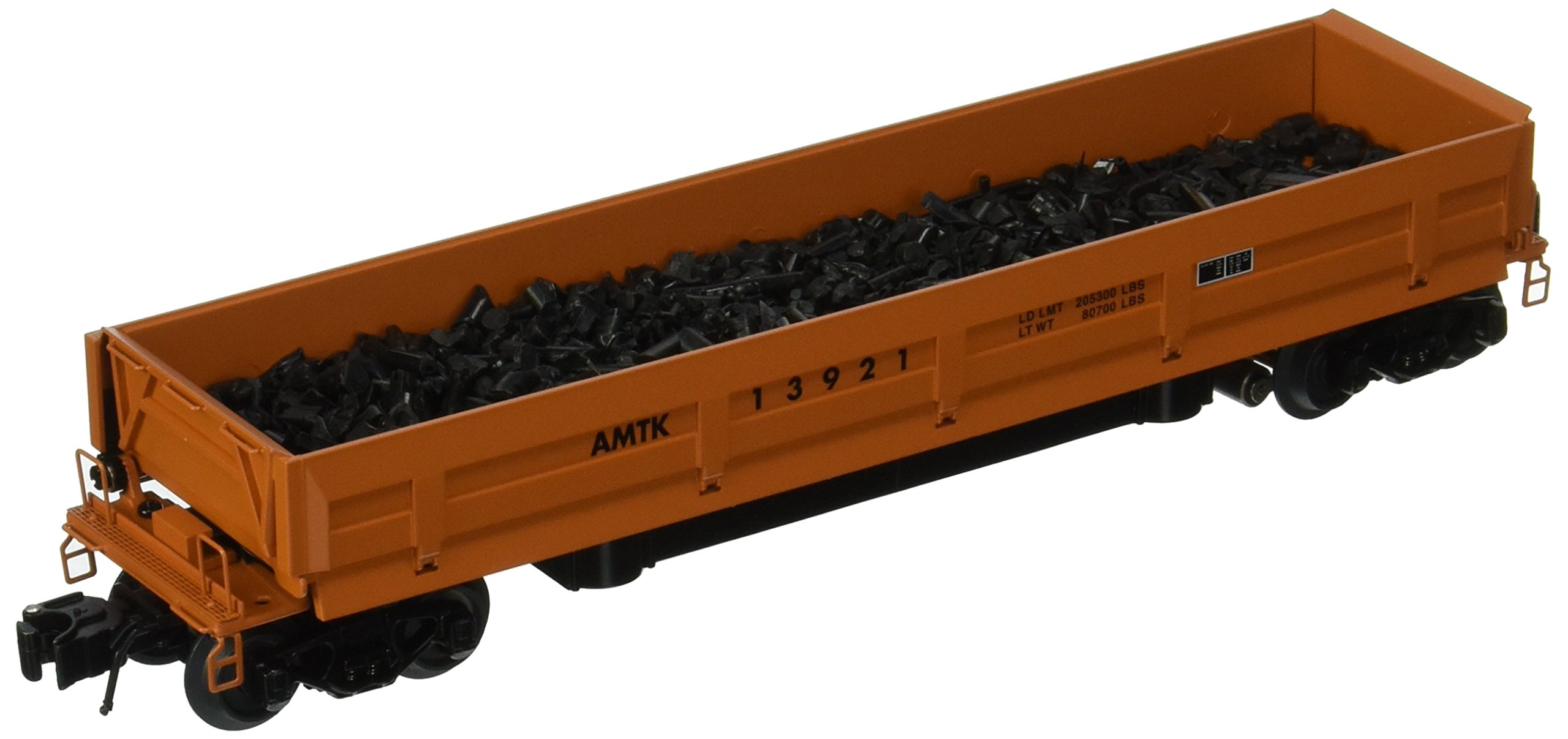 Williams By Bachmann Amtrak O Scale Operating Coal Dump Car - Model Train Accessory for Realistic Railroad Scenery & Layouts - Perfect for Collectors, Hobbyists & Train Enthusiasts