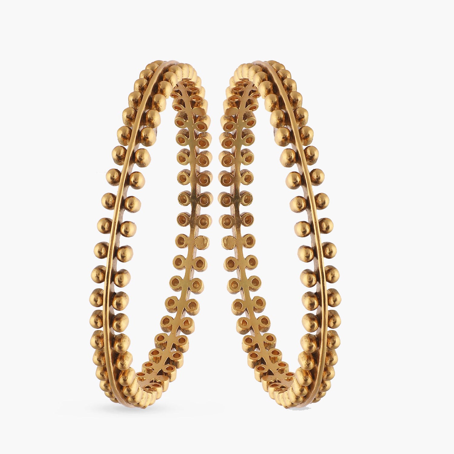 Vintage Gold Plated Tribal Bangles for Women - Handmade Boho Bracelets - Perfect for Festivals, Weddings & Boho Chic Fashion
