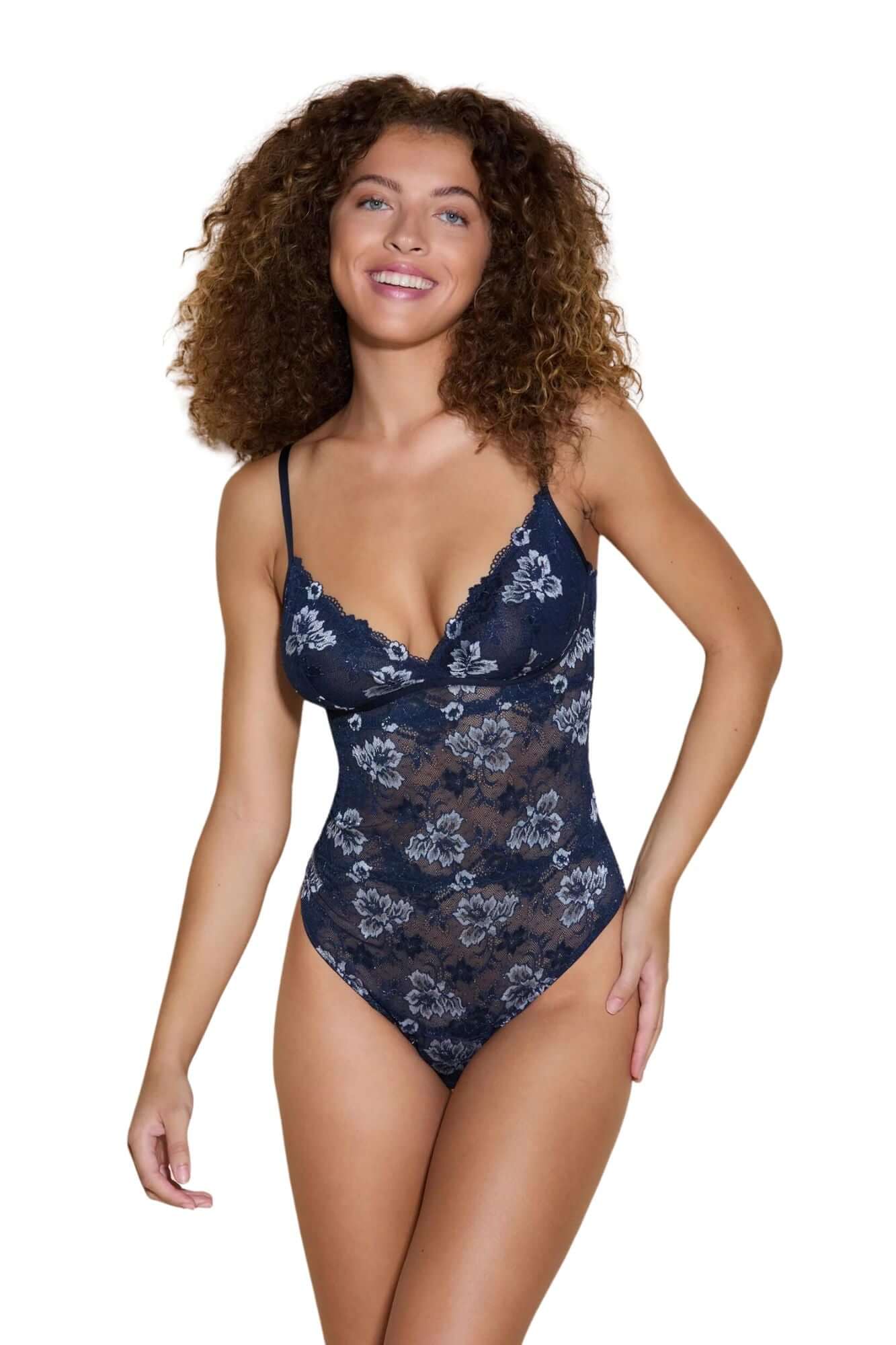 Cosabella Savona Bodysuit - Lace Lingerie Bodysuit for Women, Sexy & Comfortable, Perfect for Date Night & Special Occasions