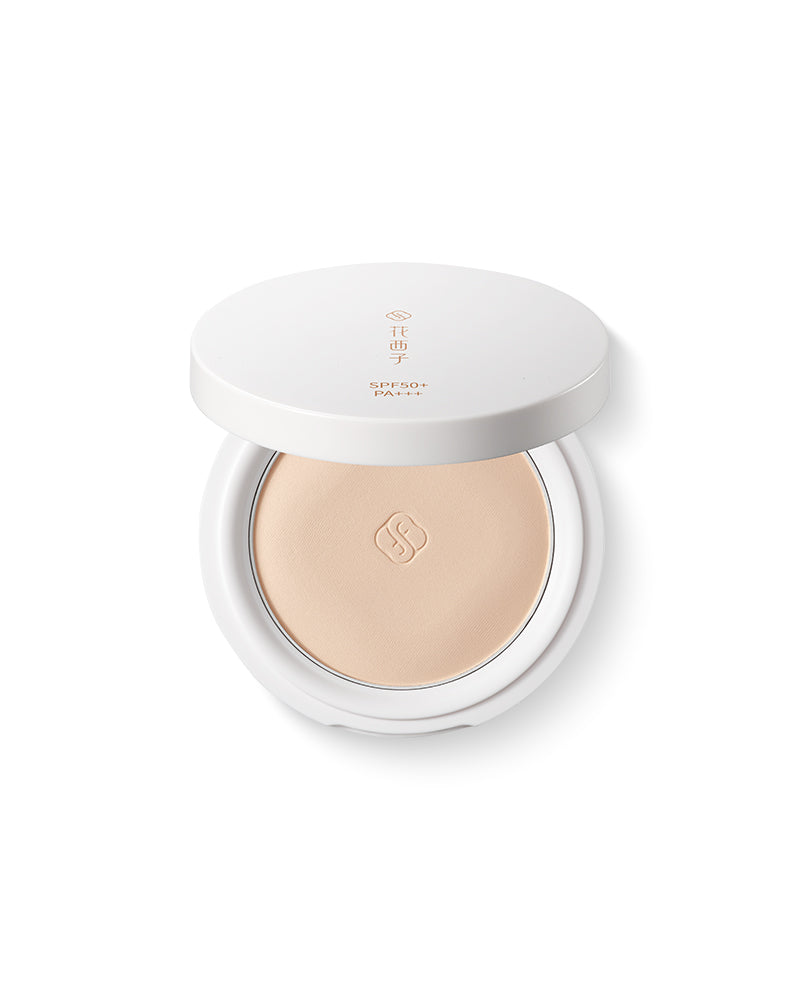 Yurong Airbrushed Tinted Pressed Powder SPF50+ PA+++ - Travel Size Compact Makeup with Sunscreen for On-the-Go Touch Ups & Daily Sun Protection