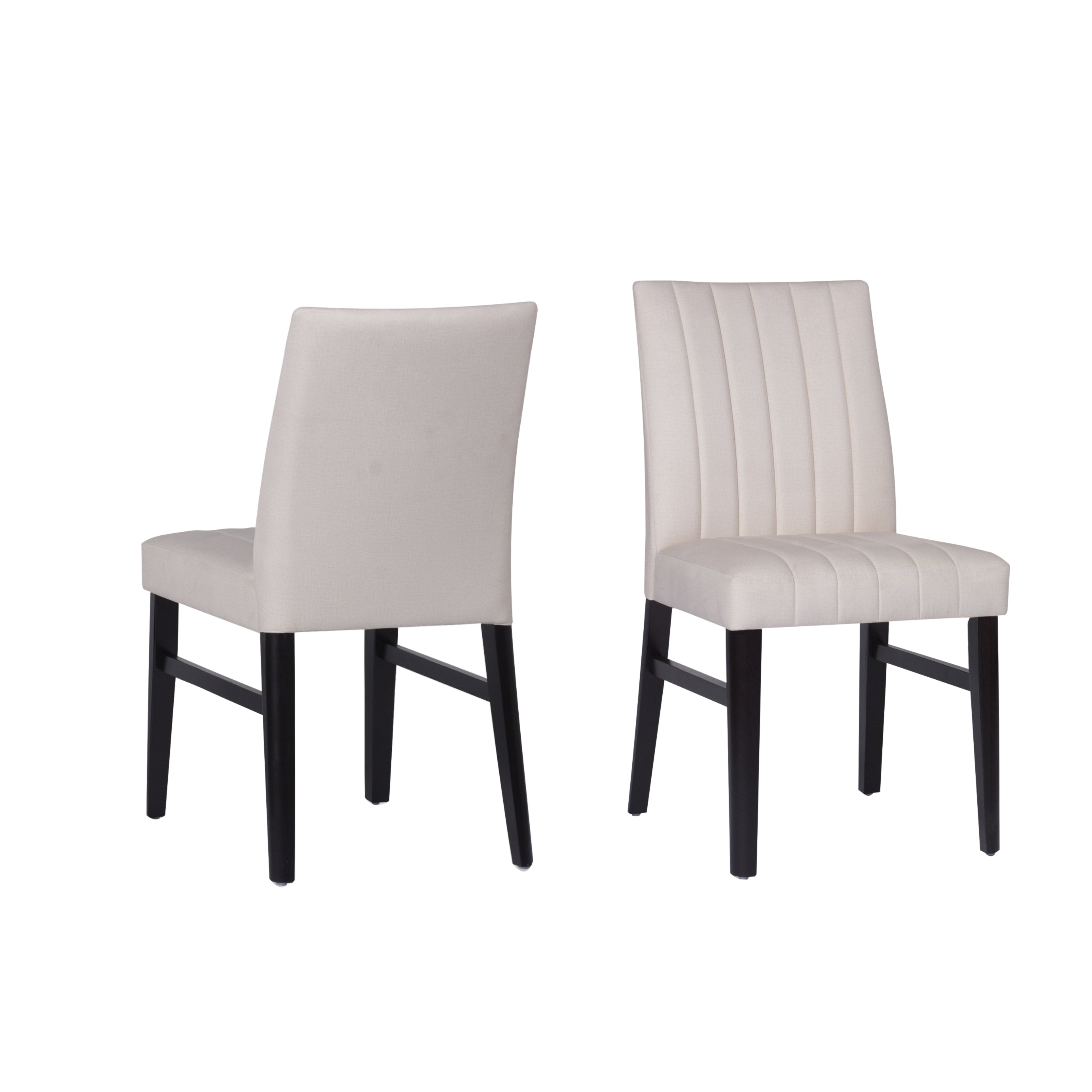 Roundhill Furniture Wendell Contemporary Upholstered Dining Chairs Set of 2 - Modern Kitchen & Dining Room Seating for Home & Restaurant Use