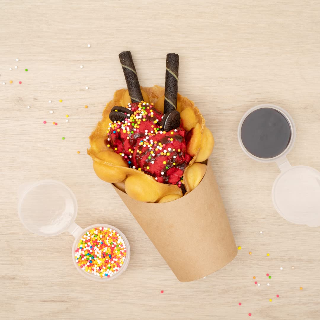 Restaurantware Bio Tek 12oz French Fry Containers - 100 Disposable Kraft Paper Charcuterie Cups with Incline Design | Stackable for Waffles, Chips, Popcorn | Perfect for Catering, Movie Nights & Party Snacks