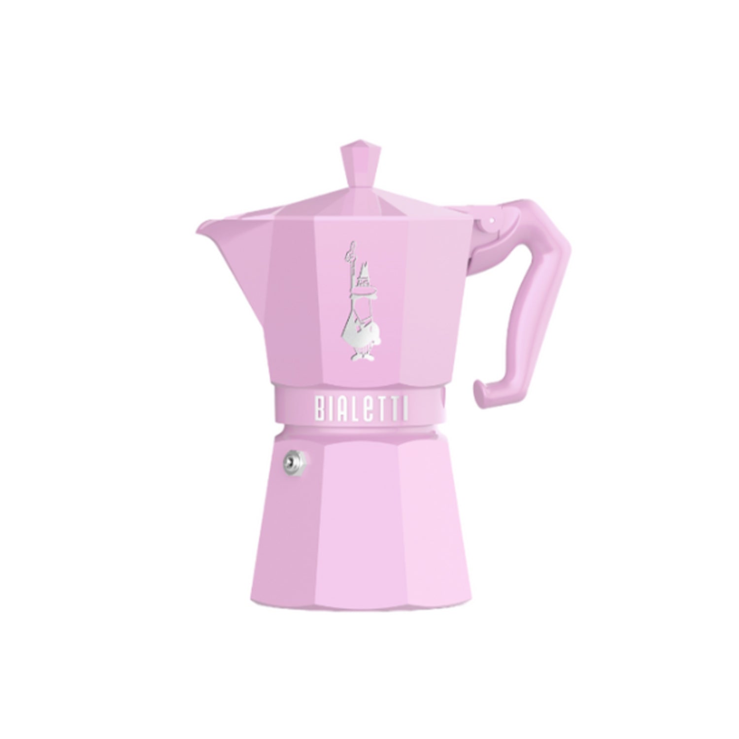 Bialetti Moka Exclusive 6 Cup Stovetop Espresso Maker in Pink - Perfect for Home Coffee Brewing & Italian Style Espresso Making