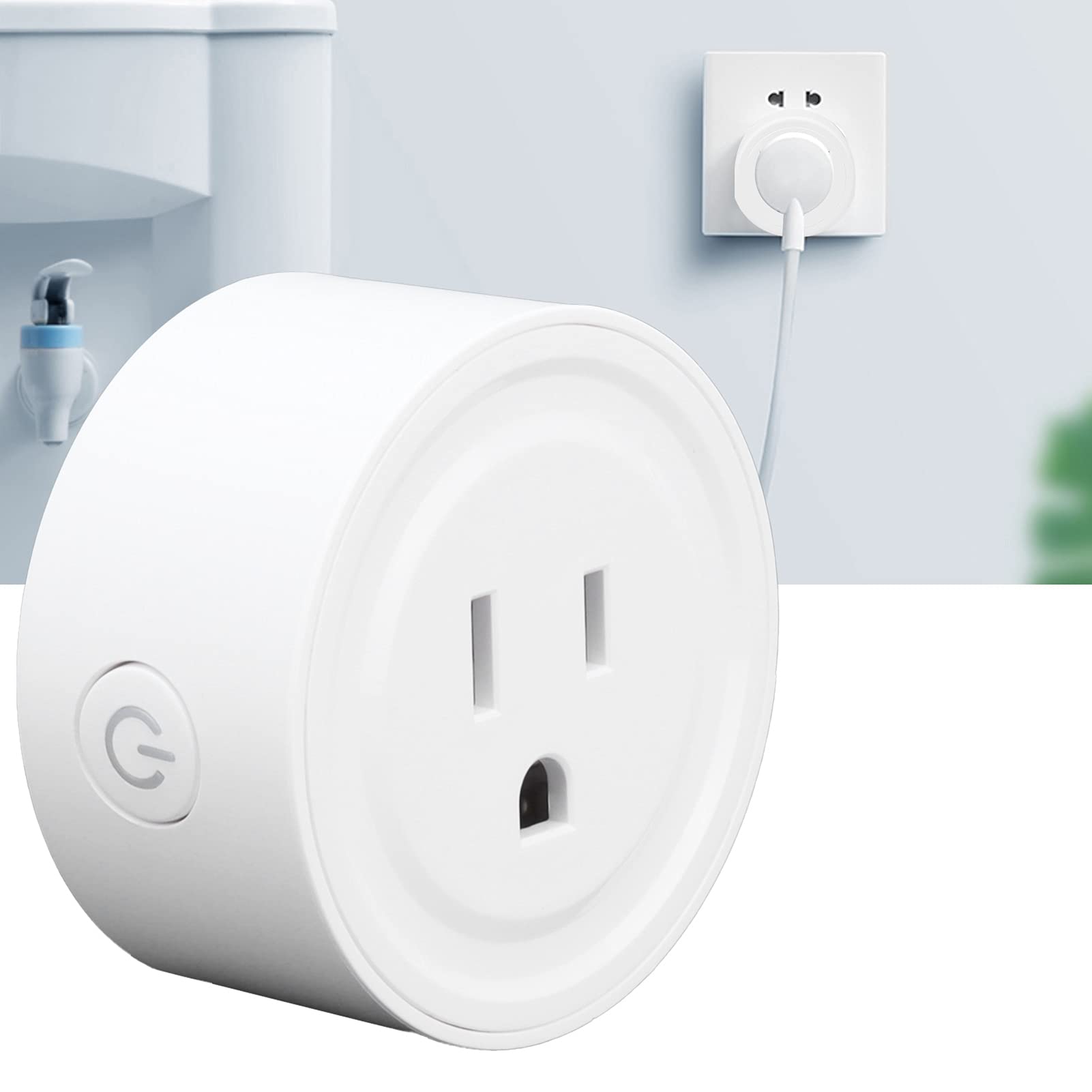 Smart Plug Outlet with Timer & Remote Control - 100-240V, 50/60Hz, US Standard Plug for Home & Office Appliances - Perfect for Lamps, Fans, Coffee Makers & Smart Home Automation