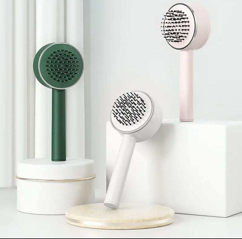 **MVM Enterprise 3D Air Cushion Massager Brush – Anti-Static Detangling Hairbrush with Long Handle & Air Cushion Bristles for Smooth, Tangle-Free Hair – Perfect for Home, Travel & Salon Use (Multi-Color, Pack of 1)**