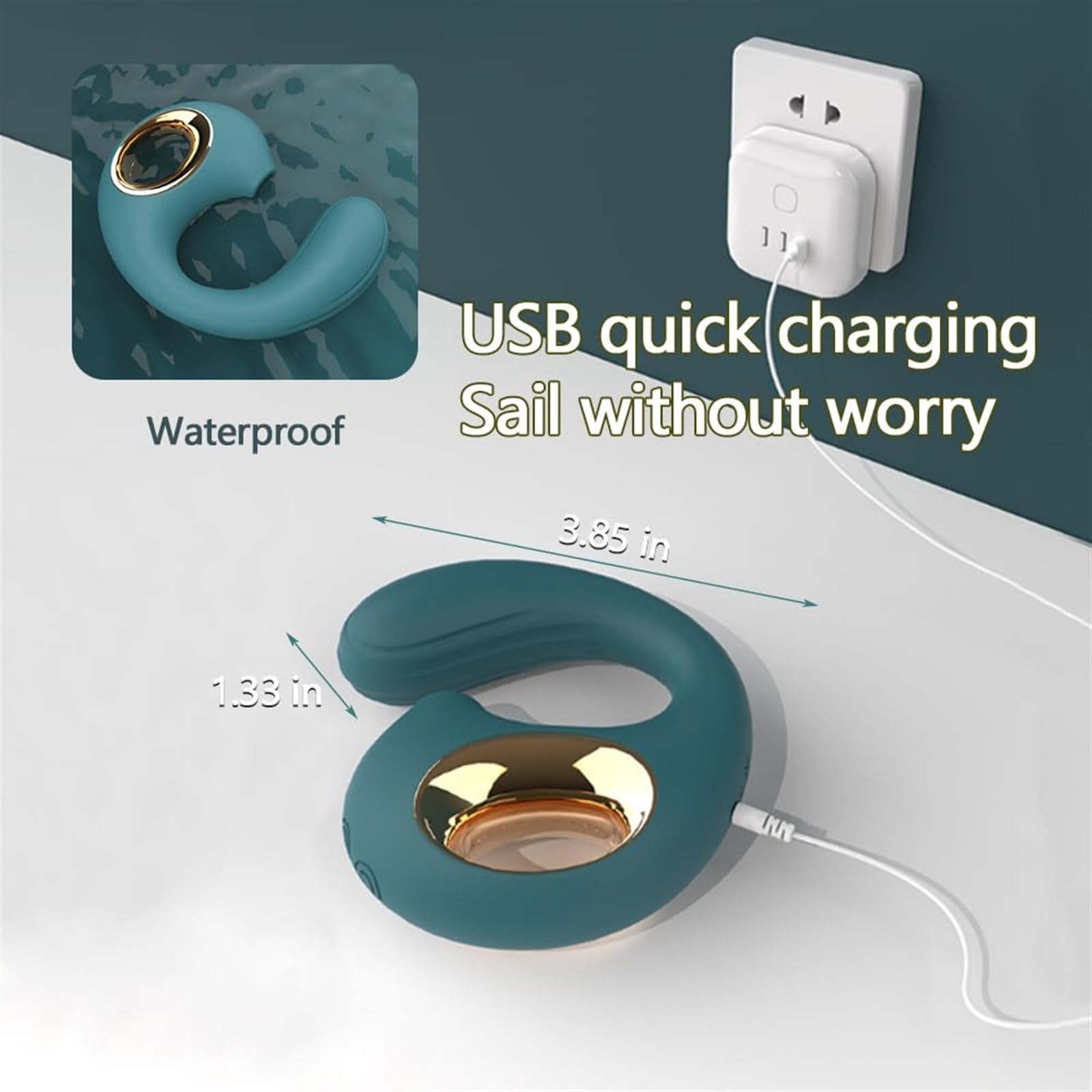 Premium G Spot Vibrator with Licking, Thrusting & Vibration - Dual Stimulation Clitoral & Nipple Sucking Sex Toy - Waterproof Quiet Mini Vibrator for Women - Perfect for Solo Play & Couples Intimacy