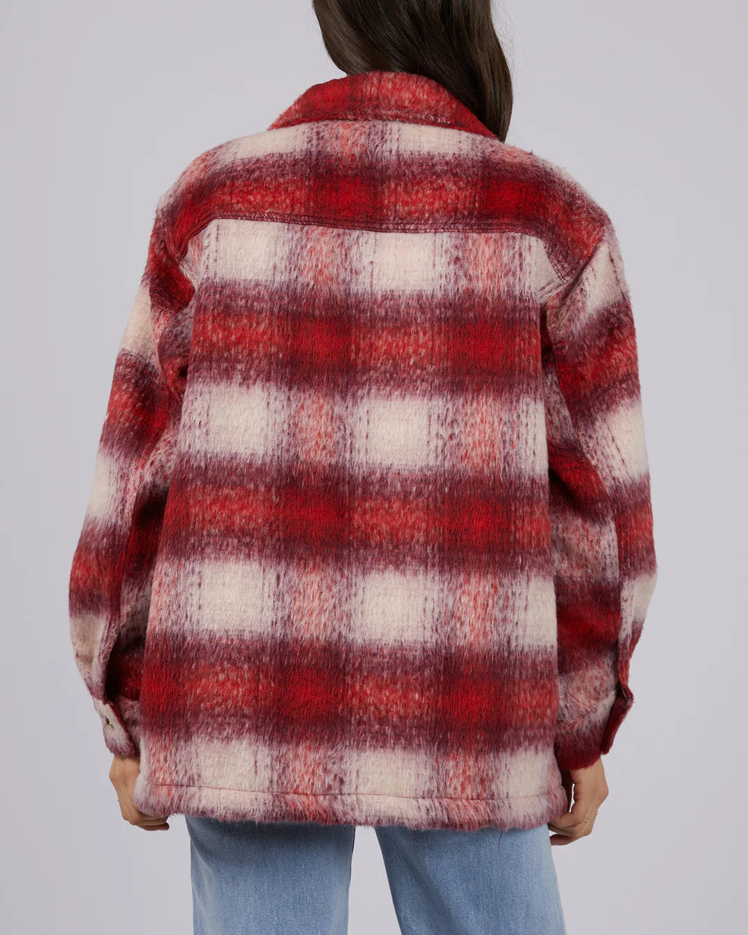 Primrose Check Shacket for Women - Stylish Plaid Overshirt with Button Front & Pockets | Perfect for Fall Layering, Outdoor Adventures & Casual Outfits