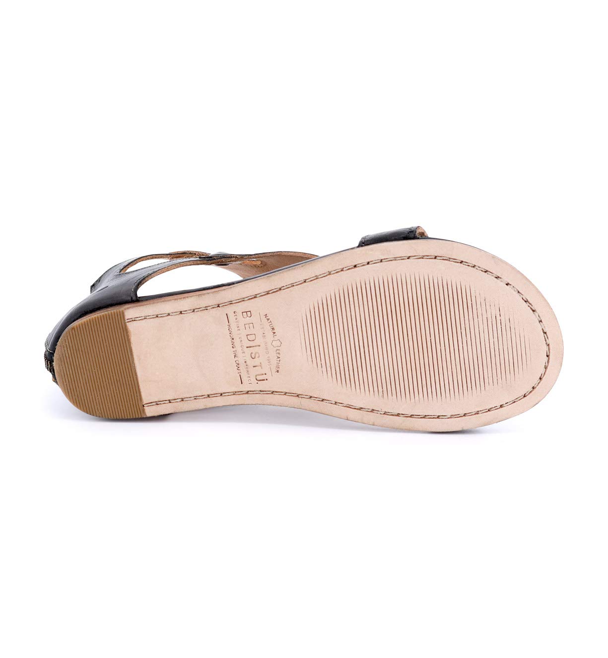 Bed:Stu Soto Women's Comfortable Leather Sandals with Cushioned Footbed - Perfect for Summer, Beach, and Casual Outings