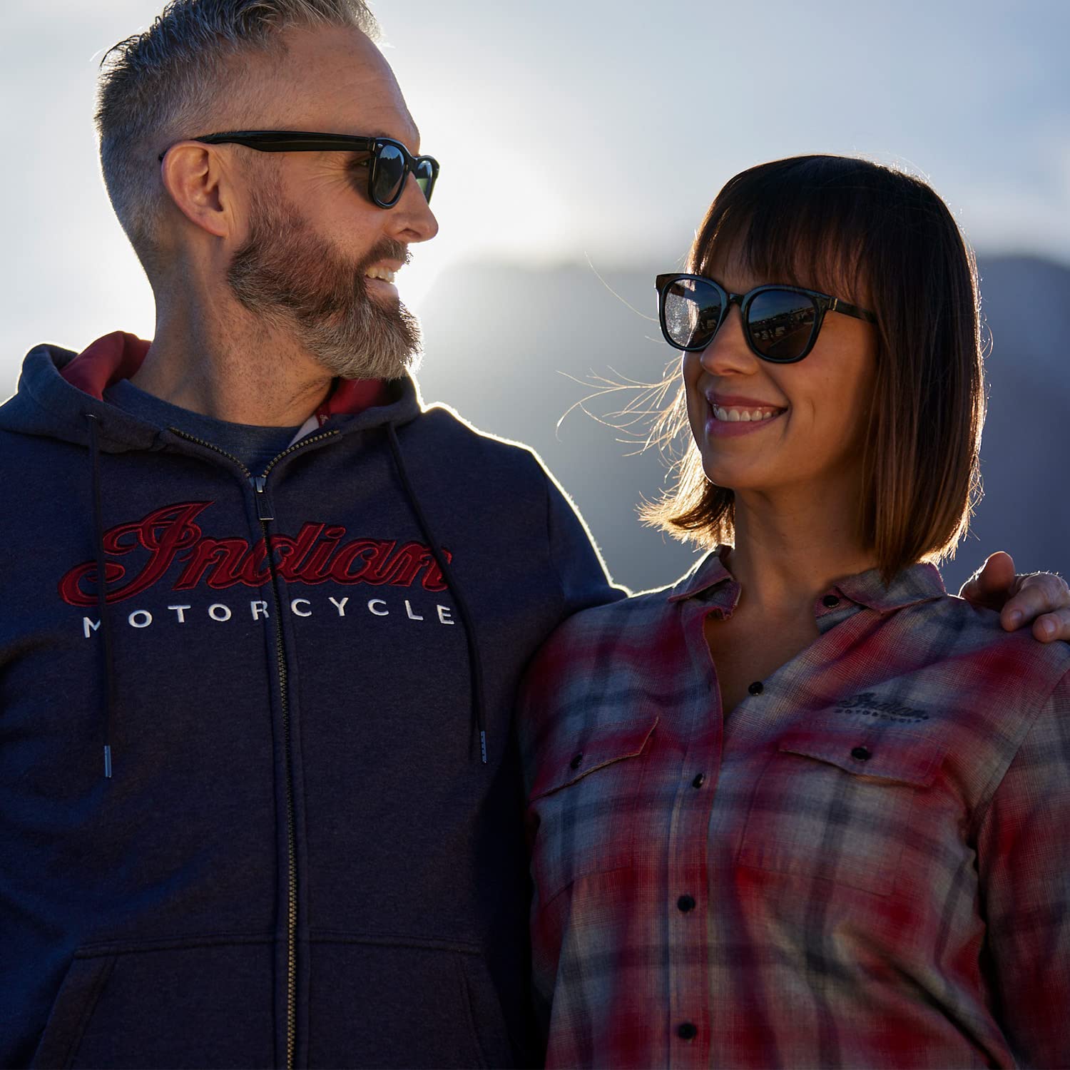 Indian Motorcycle Men's USA Flag Hoodie - Navy Blue Pullover Sweatshirt for Bikers & Patriotic Riders | Motorcycle Club Gear, Casual Wear & American Pride Apparel