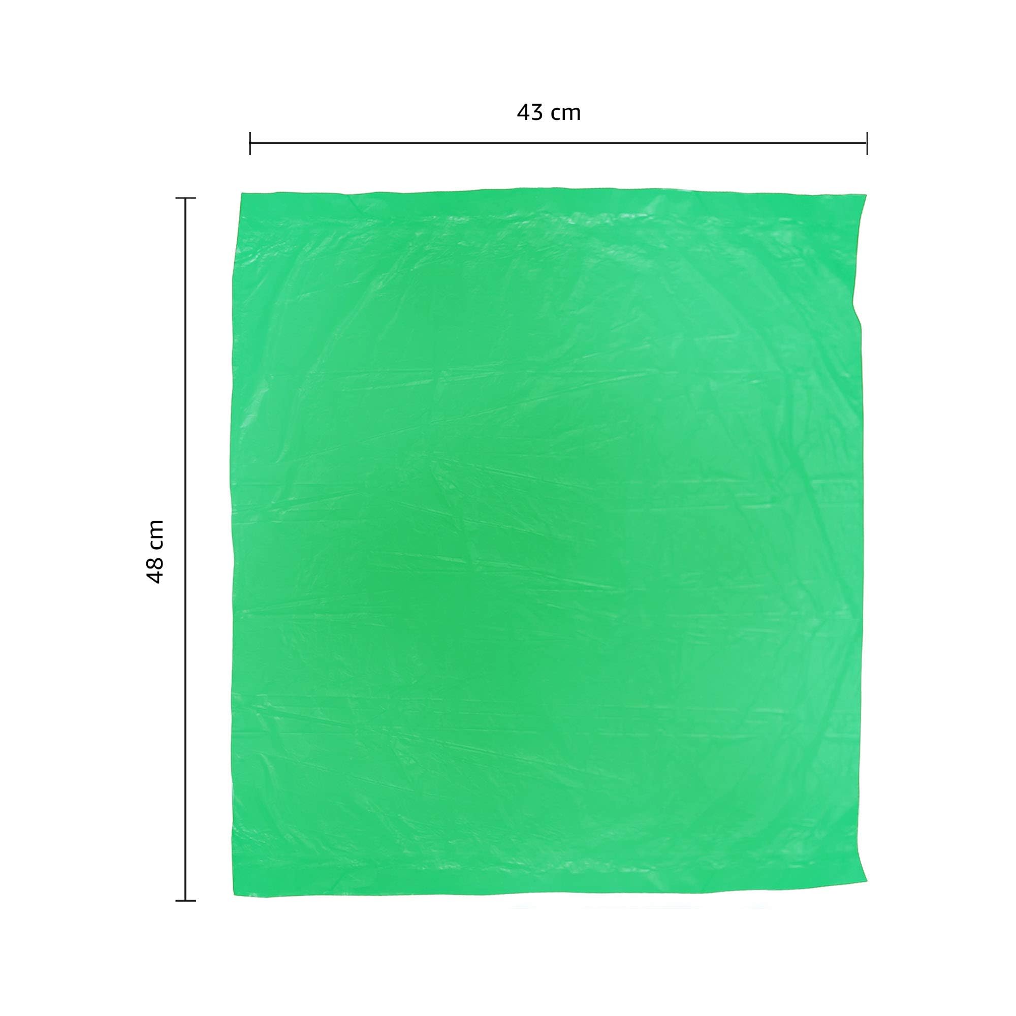 Presto! Small Green Garbage Bags - 180 Count (30 Bags x 6 Rolls) | 17x19 Inch Trash Bags for Wet Waste | Kitchen, Bathroom & Office Use | Durable & Leak-Proof