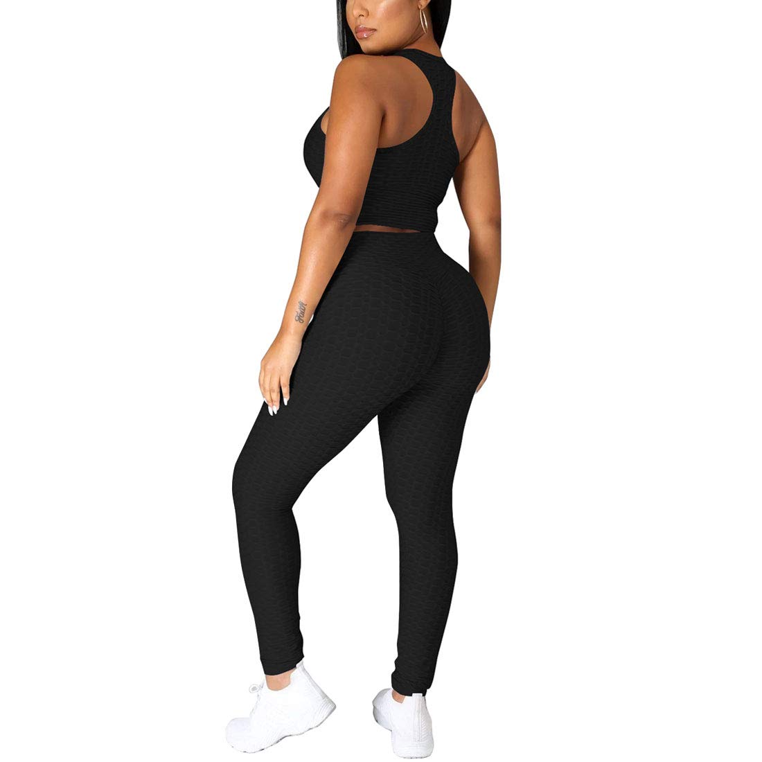 Nimsruc Women's 2-Piece Workout Sets - Sexy Summer Jogging Suits & Casual Bodycon Tracksuits for Gym, Running & Lounge Wear
