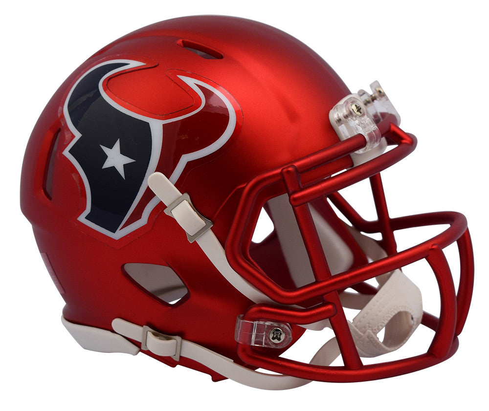 Houston Texans Blaze Speed Mini Helmet - Officially Licensed NFL Collectible for Fans, Display & Gifting - Perfect for Game Day Decor, Sports Memorabilia Collections & Texans Fan Gifts