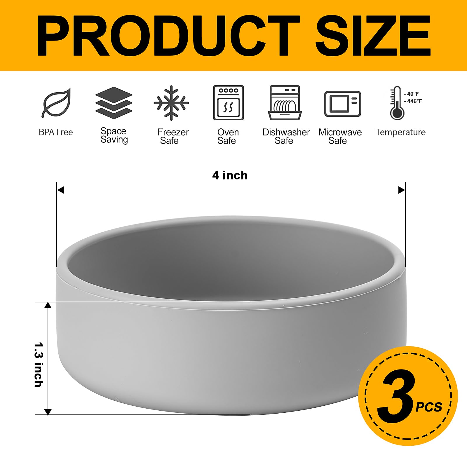 3-Pack Silicone Microwave Egg Cooker & Air Fryer Egg Molds - Perfect for Eggwich Sandwiches, Breakfast Meal Prep & Healthy Cooking (Grey) | Ideal for Quick Breakfasts, Meal Prep & Keto/Low-Carb Diets