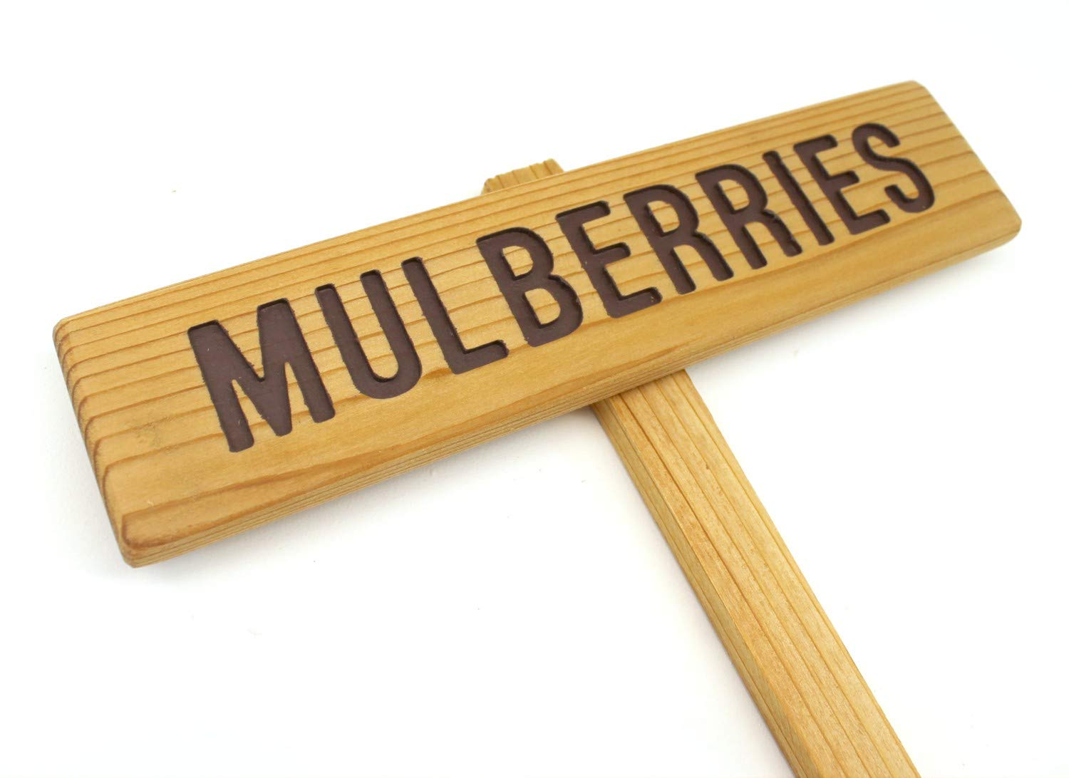 Mulberries Sign - Durable Outdoor Fruit Marker & Garden Sign for Mulberry Trees | Perfect for Yard Art, Plant Labels & Hanging Fruit Decor | Ideal for Orchards, Farms & Home Gardens