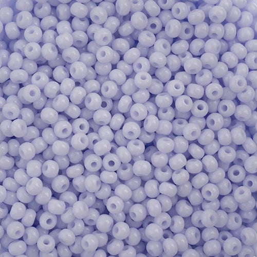 11/0 Czech Seed Beads #01506 Opaque Natural Lilac 23g - Perfect for Jewelry Making, Beading Crafts, and DIY Projects