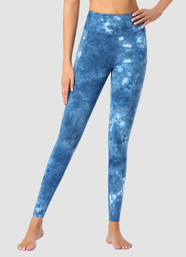 Newborn High Waist Yoga Pants for Women - Full Length Tie Dye Workout Leggings - Perfect for Yoga, Gym & Maternity Comfort