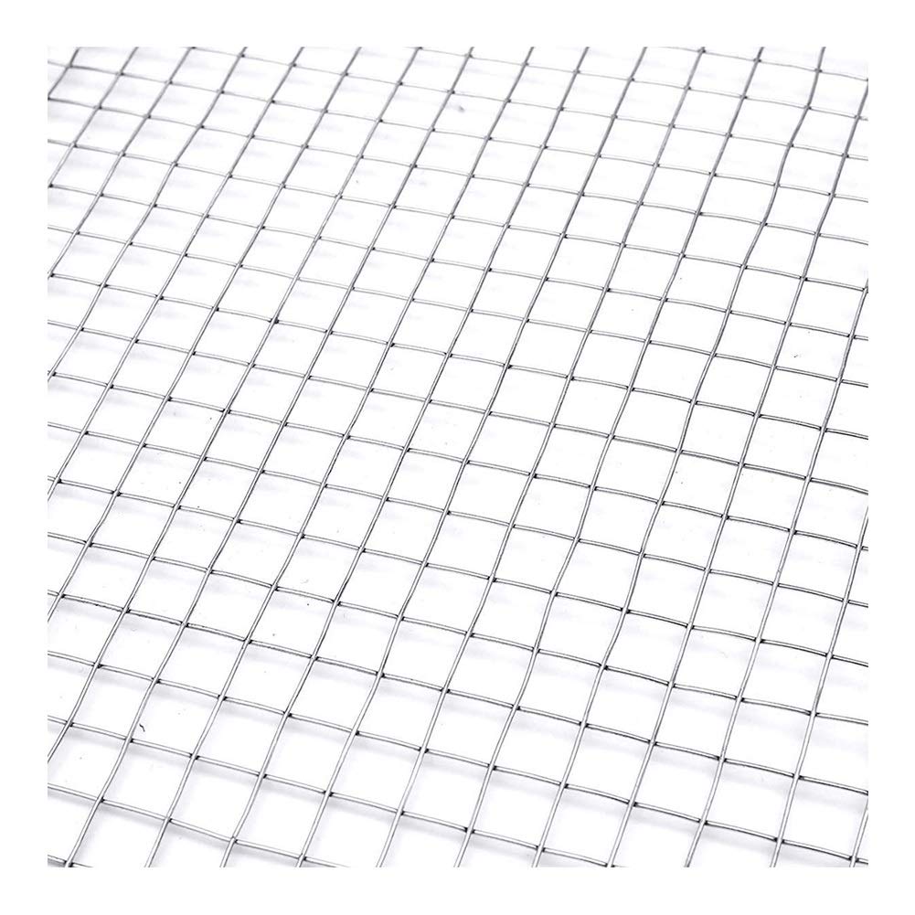 Galvanized Wire Mesh Fence Roll 0.9x46m - 1.5cm Square Openings Hardware Cloth for Garden, Chicken Coop, Rabbit Enclosure & Vegetable Protection (Silver) - Durable Animal Fencing for Backyard, Farm & DIY Projects