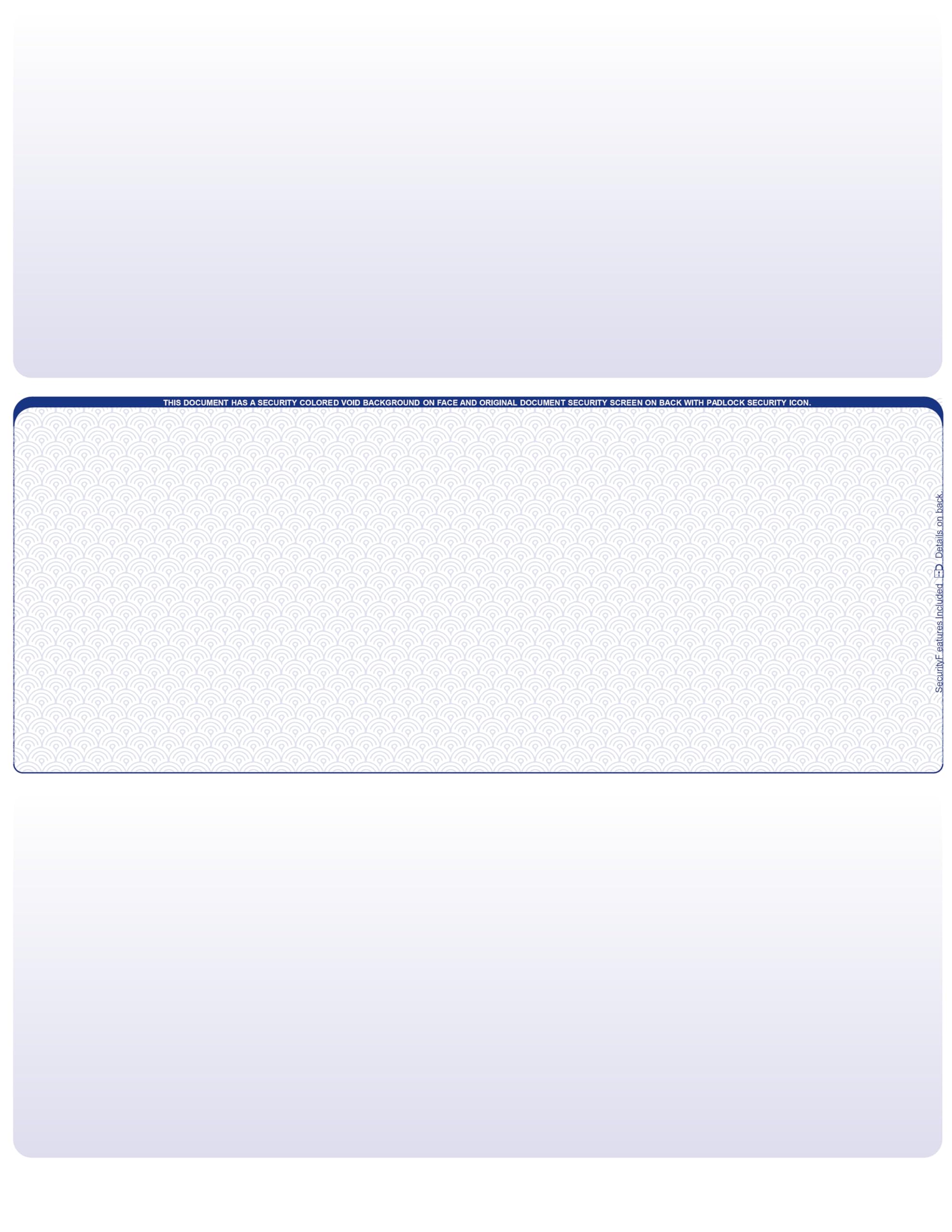 500 Blank Laser/Computer Checks - Middle Style with Blue Safety Features for Secure Business & Personal Banking Transactions - Perfect for QuickBooks, Payroll & Bill Payments