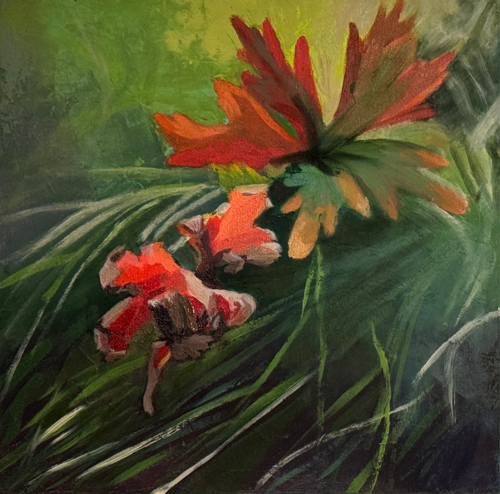 Marguerite Heilman: Fallen Leaf I - Premium Wall Art Print for Home & Office Decor | Nature-Inspired Painting for Living Room, Bedroom, or Gift