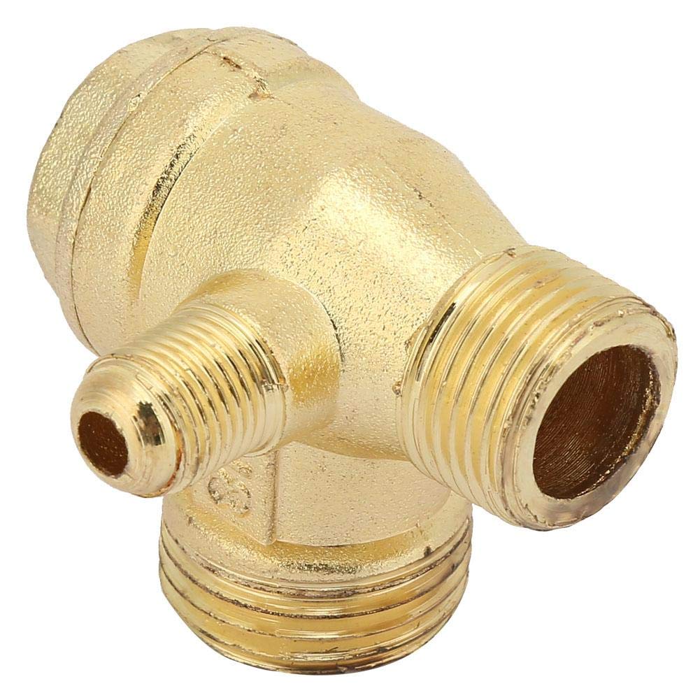 3-Port Brass Air Compressor Check Valve - High-Quality Pneumatic Accessory for Central Pneumatic Air Compressors | Perfect for Air Tools, HVAC Systems & Industrial Applications