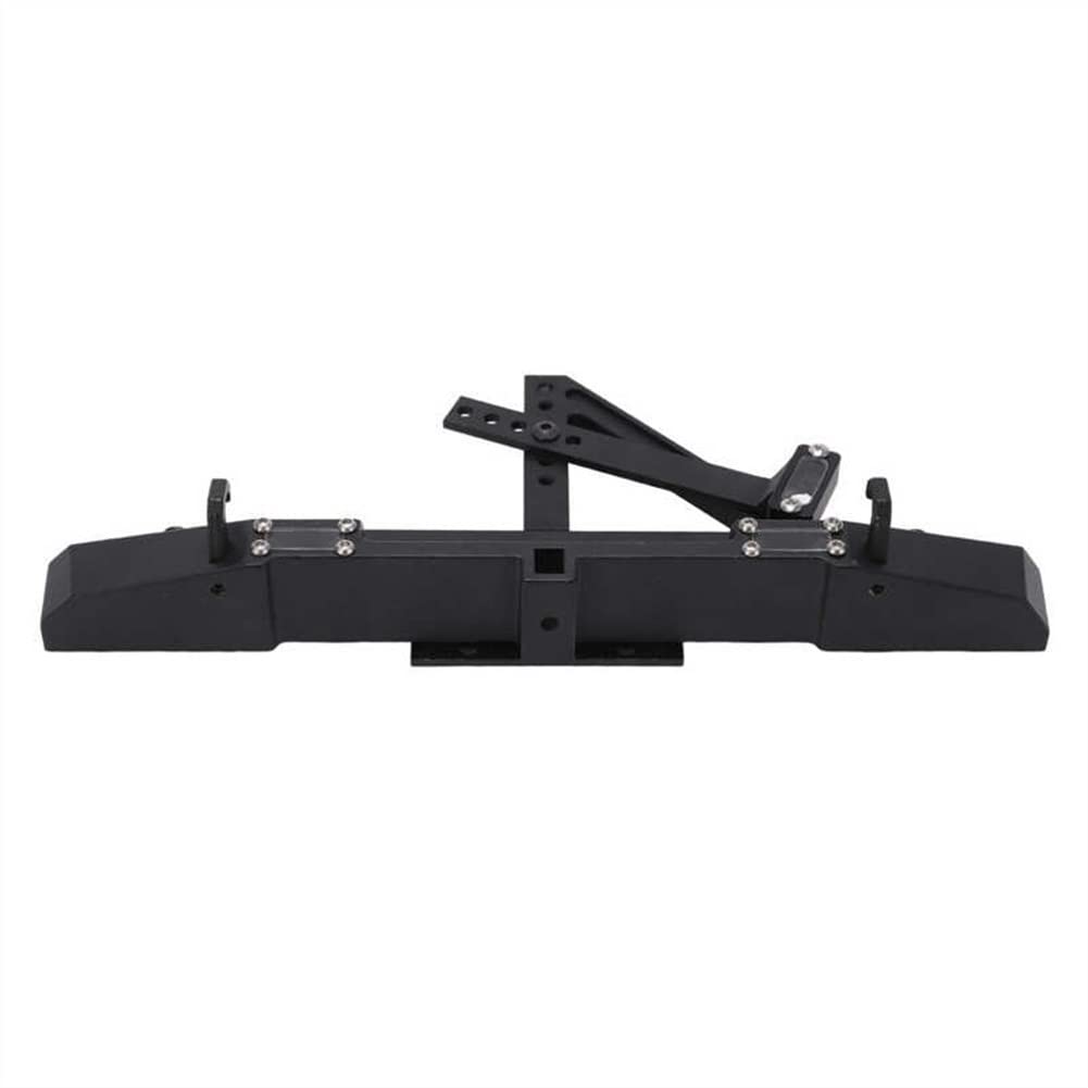 LYunce 1/10 Scale RC Rear Bumper - High Strength Durable Metal Split Design for SCX10 90046 1/10 Remote Control Car - Perfect for Off-Road Crawler Protection & Trail Adventures