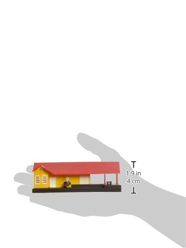 Bachmann Trains - PLASTICVILLE U.S.A. N Scale Freight Station Model Building - Realistic Miniature Train Accessory for Model Railroad Layouts & Dioramas
