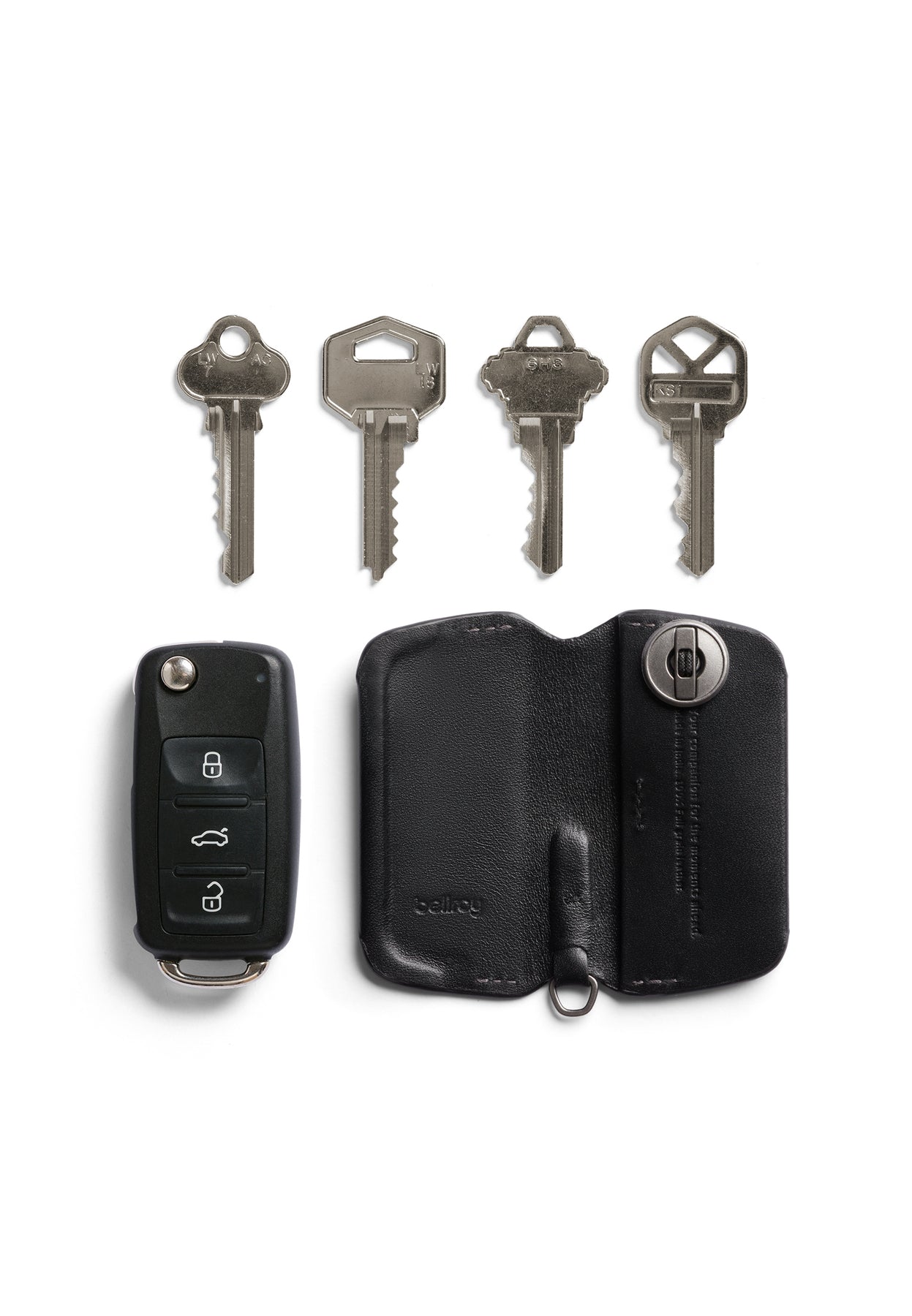 Bellroy Key Cover Plus Third Edition - Premium Leather Key Organizer for Keys, Cards & Cash | Slim & Durable RFID Protection | Perfect for Travel, Work & Everyday Carry (EDC)