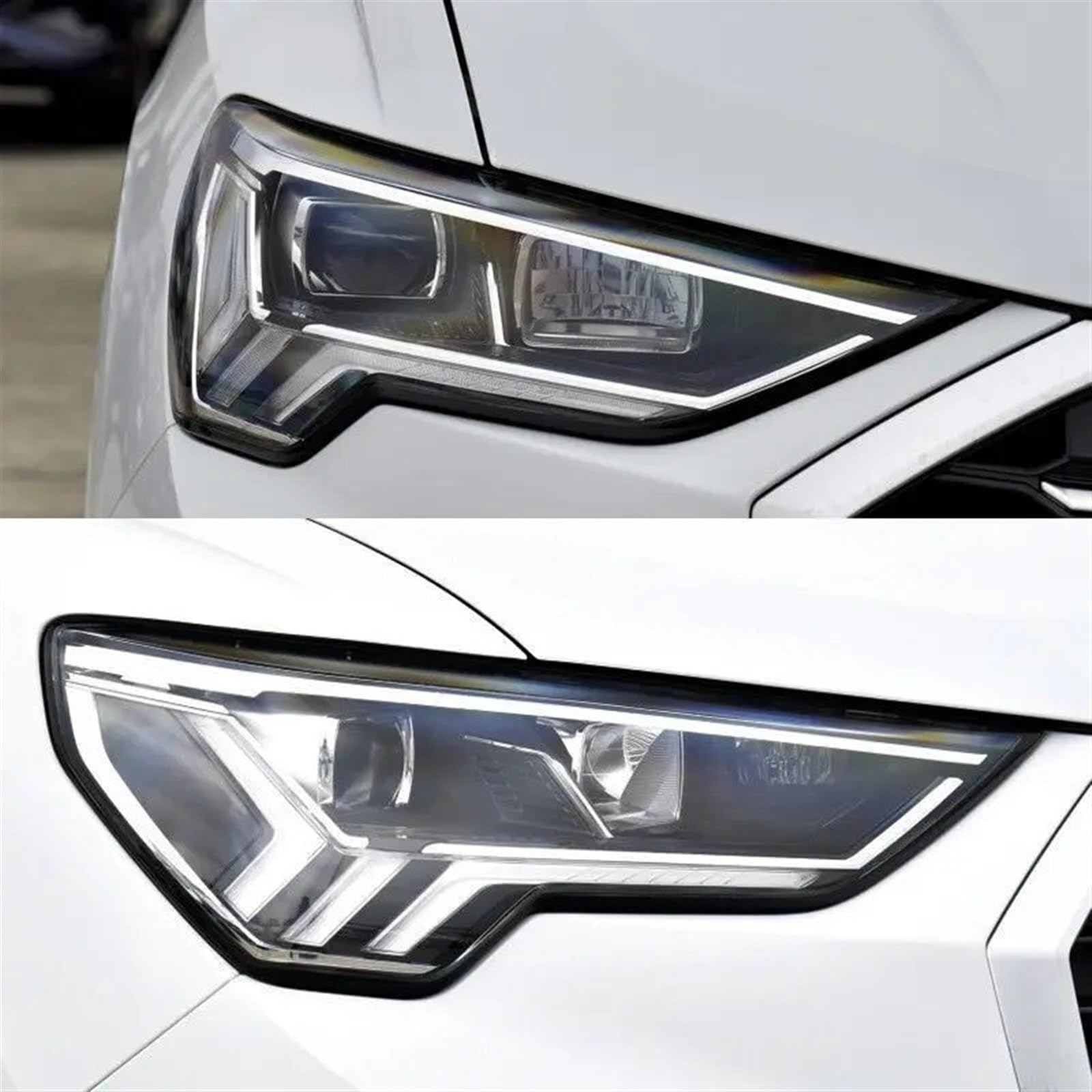 Kiyah 1 Pair Clear Headlight Cover for Audi Q3 2019-2022 - Transparent Lens Shell & Lampshade Replacement - Left Side - Perfect for Night Driving & Car Protection