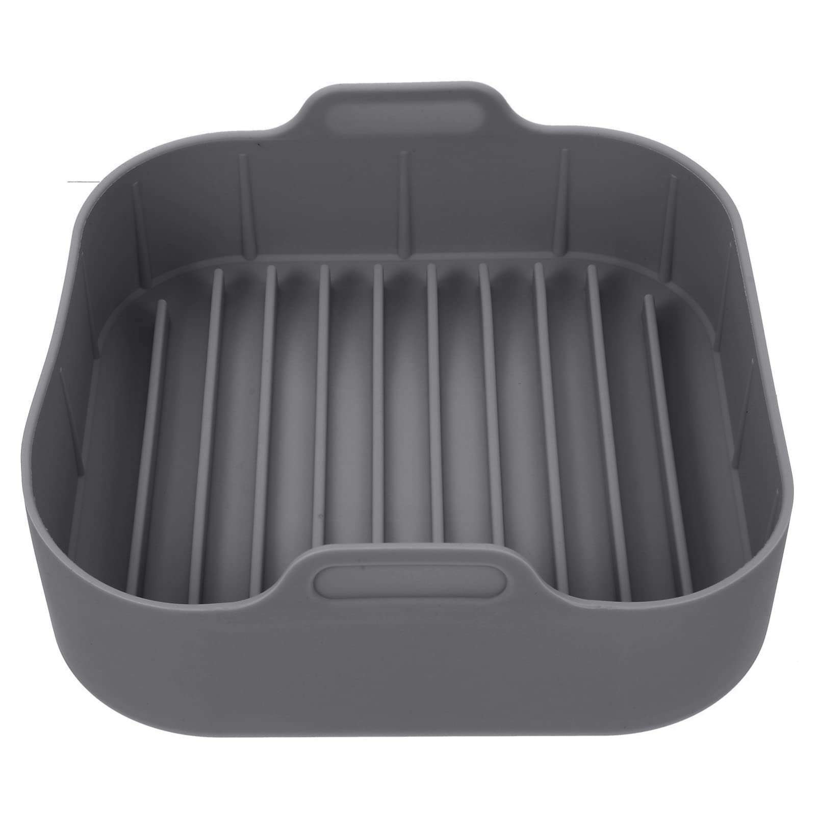 Angoily Air Fryer Silicone Pot Replacement Liners - 6 Pack Non-Stick Parchment Paper for Easy Cleaning, Food Safe & Reusable Accessories (Grey) - Perfect for Roasting, Baking & Frying in Air Fryers & Ovens