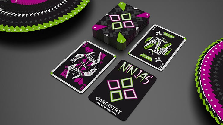 Limited Edition Cardistry Ninjas Remix Deck - Premium Playing Cards for Magic Tricks & Card Flourishes | Perfect for Cardists, Magicians & Collectors