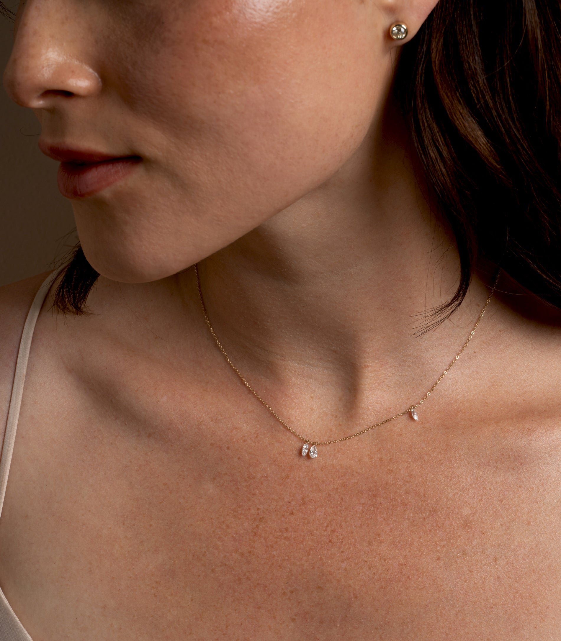Elegant Waltz Dancing Diamond Necklace for Women - 14K Gold Plated Crystal Pendant Jewelry Gift for Anniversary, Valentine's Day & Special Occasions - Perfect for Ballroom Dances, Weddings & Formal Events