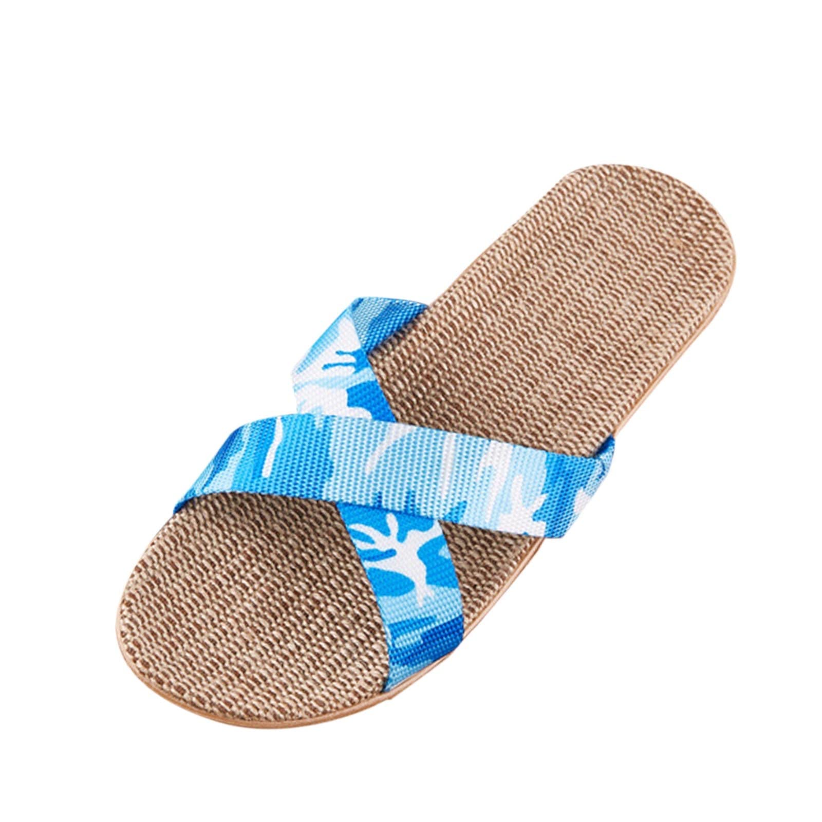 Bohemian Beach Slippers for Women - Breathable Summer Casual Shoes for Outdoors & Travel