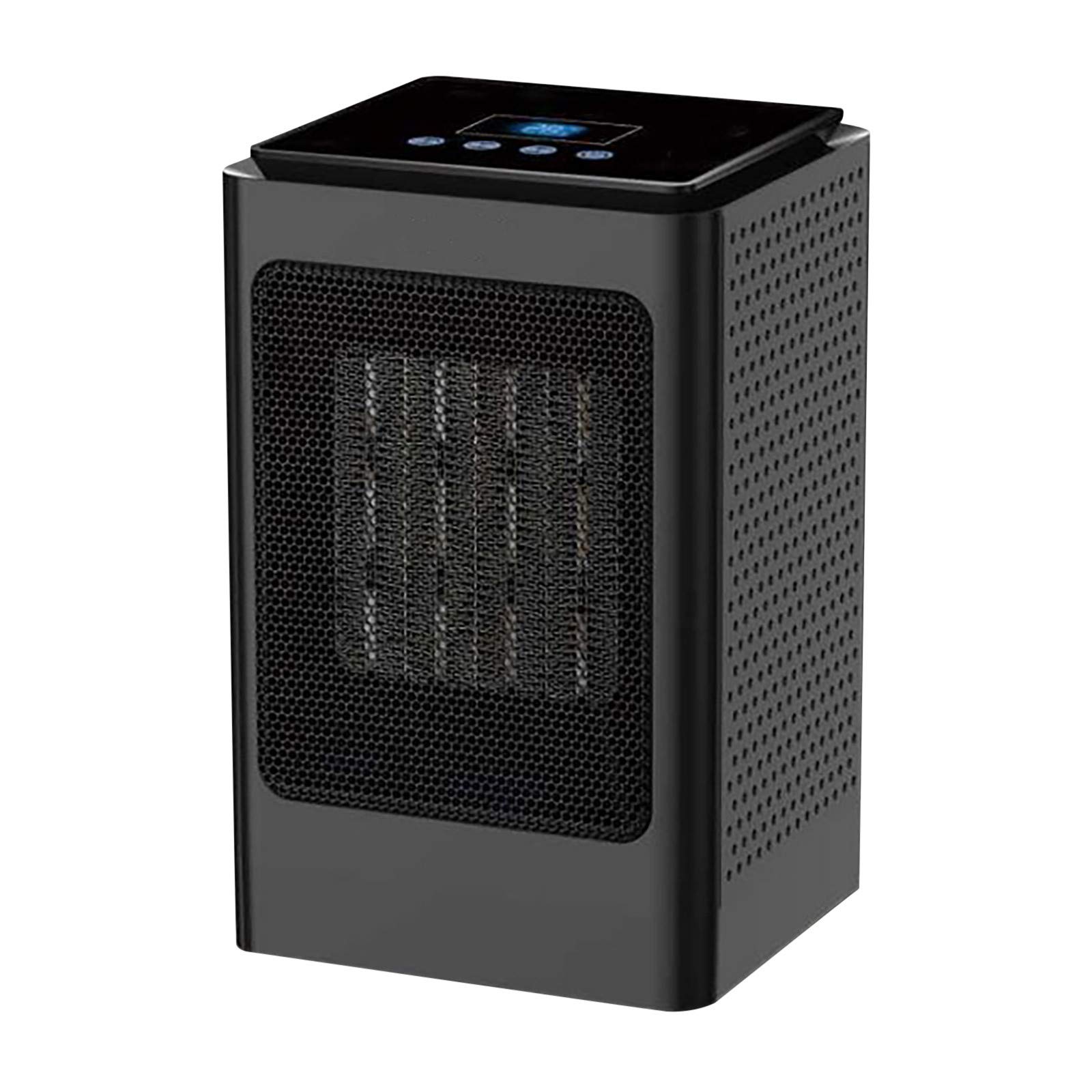 Portable LCD Touch Screen Remote Control Desktop Fan - Solar Powered, Silent Heating Fan for Home & Office - Perfect for Work Desks, Bedrooms, and Small Spaces