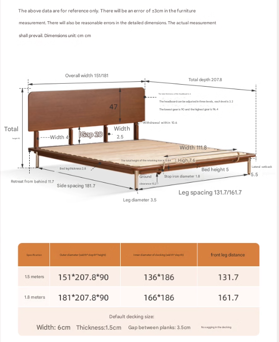Medieval Style Solid Poplar Wood Bed Frame - Handcrafted Rustic Bed for Bedroom, Guest Room & Castle Themed Decor