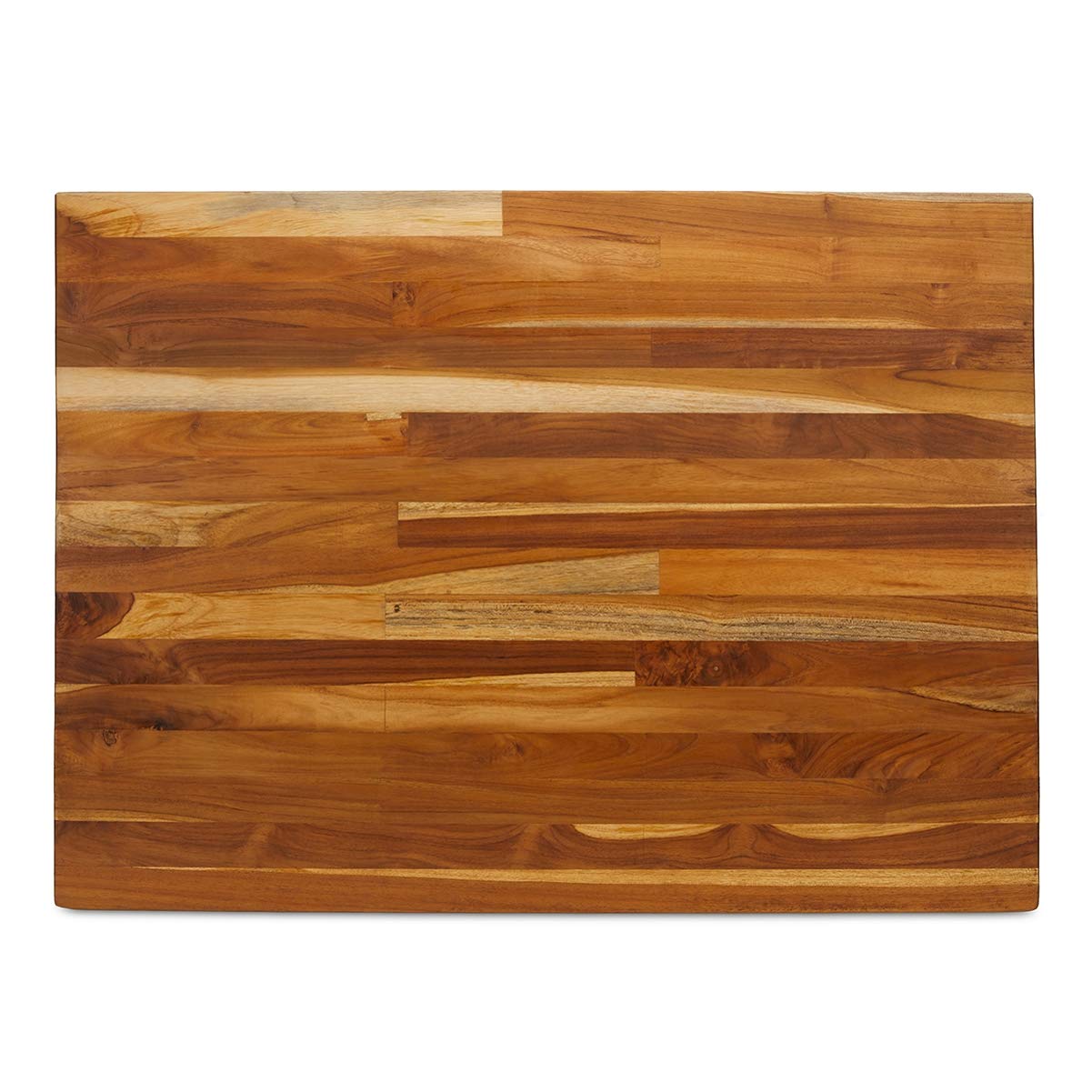 Premium Teak Wood Countertop with Oil Finish - 1.5 Inch Thick Kitchen Island & Bar Top - Durable Natural Wood Surface for Modern Kitchens, Restaurants & Outdoor Bars