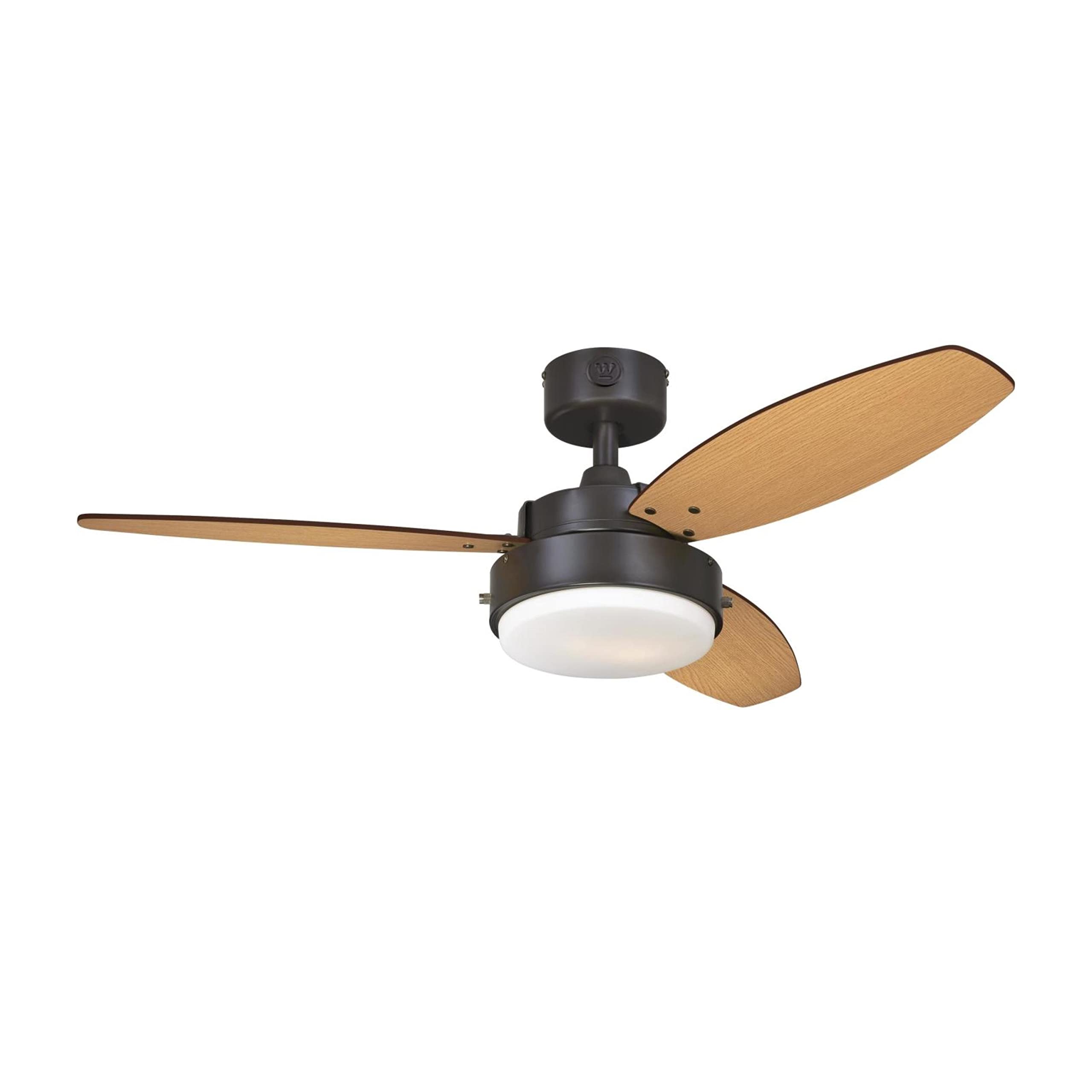 Westinghouse 7222500 42 Inch Ceiling Fan with Alloy Blades in Oil Rubbed Bronze Finish - Perfect for Bedroom, Living Room, and Outdoor Patio Cooling