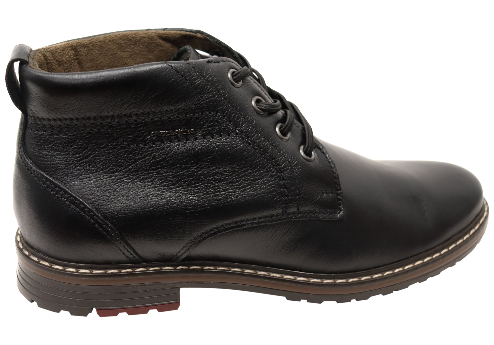 Pegada Ross Men's Comfortable Leather Boots - Handmade in Brazil - Durable & Stylish for Casual Wear, Outdoor Hiking & Work Boots