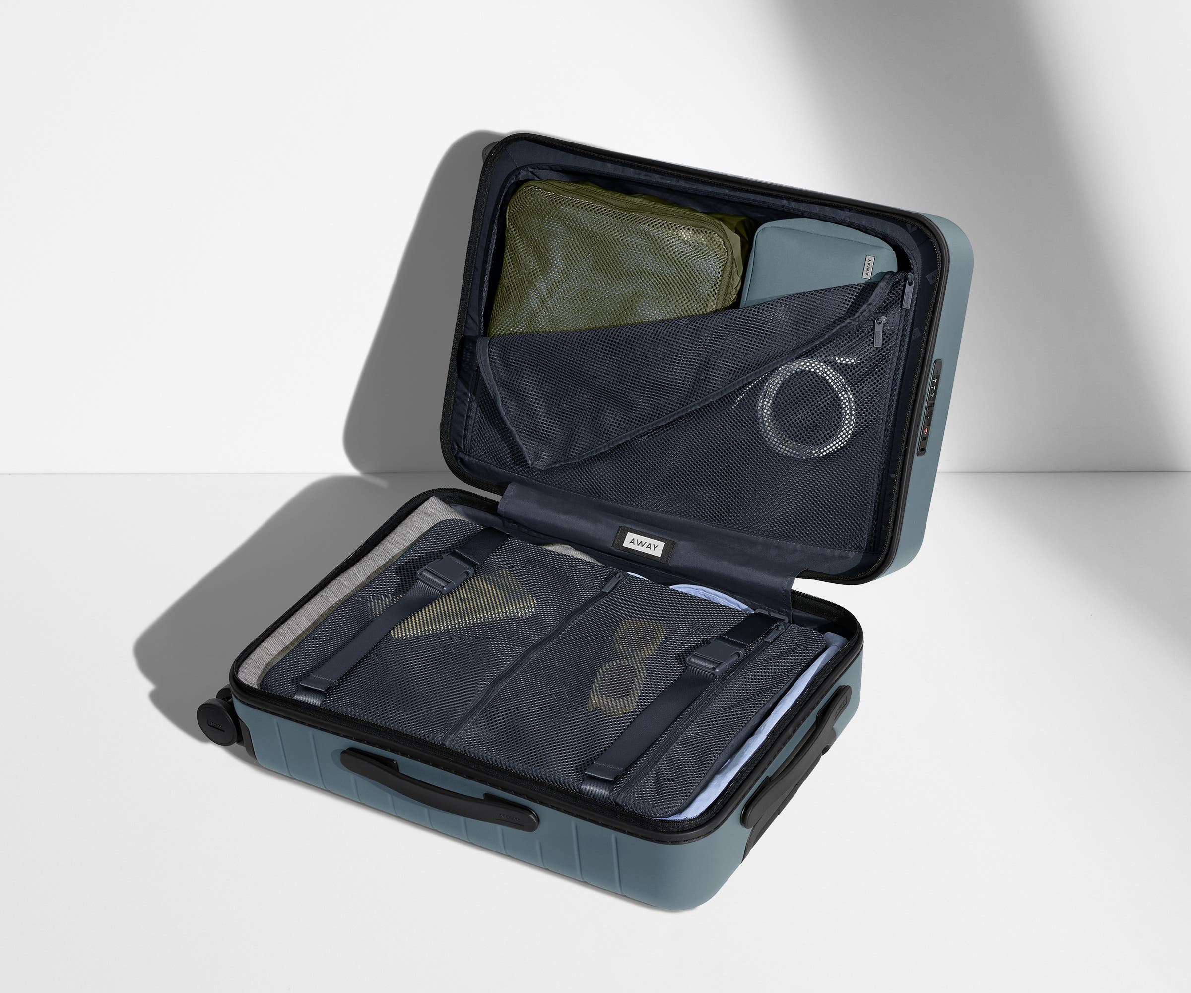 Stylish Coast Blue Carry On Luggage - Perfect for Air Travel & Weekend Getaways