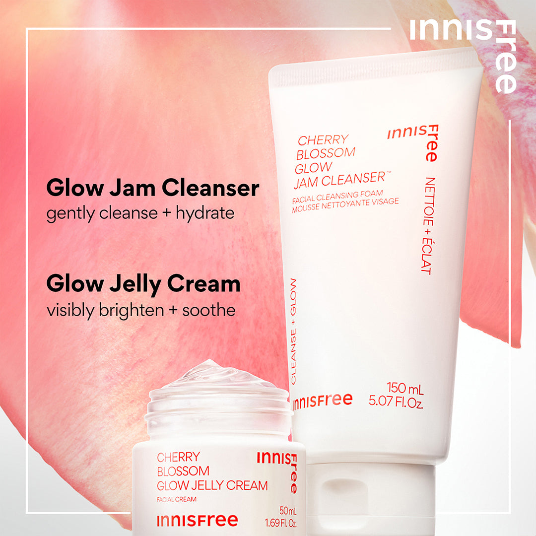 Cherry Blossom Glow Jelly Cream - Hydrating Face Moisturizer for Dry Skin, Brightening & Anti-Aging - Perfect for Night Routine & Daily Skincare