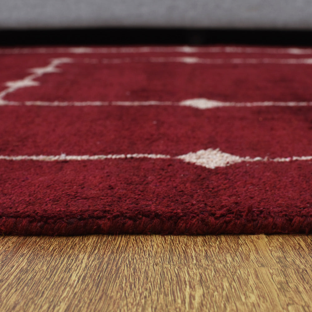 Luxury Haven Hand Knotted Rug - Premium Wool Handmade Area Rug for Living Room, Bedroom & Dining - Soft & Durable Home Decor