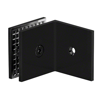 10mm & 12mm Square Wall to Glass Shower Screen Bracket - Matte Black Mechanical Fixing for Modern Bathrooms | Perfect for Frameless Shower Enclosures & Glass Partitions