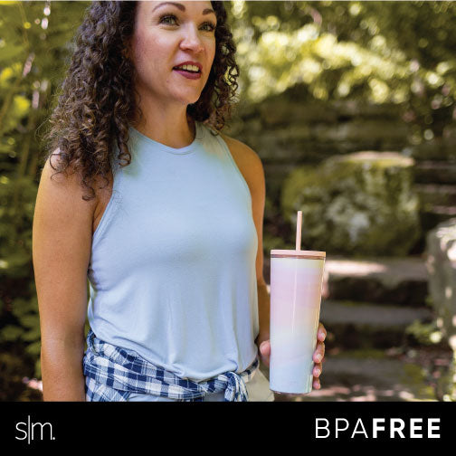 Durable Plastic Classic Tumbler Cup - 16oz Insulated Travel Mug with Lid & Straw - Perfect for Coffee, Tea, Cold Drinks at Home, Office, Gym or Outdoor Activities