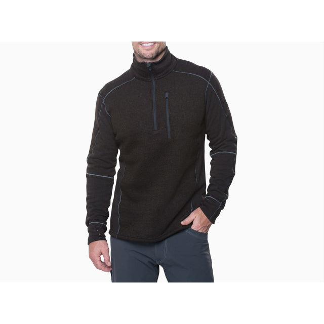 Men's Interceptr 1/4 Zip Pullover Fleece Jacket - Lightweight Athletic Running Top for Outdoor Workouts & Casual Wear