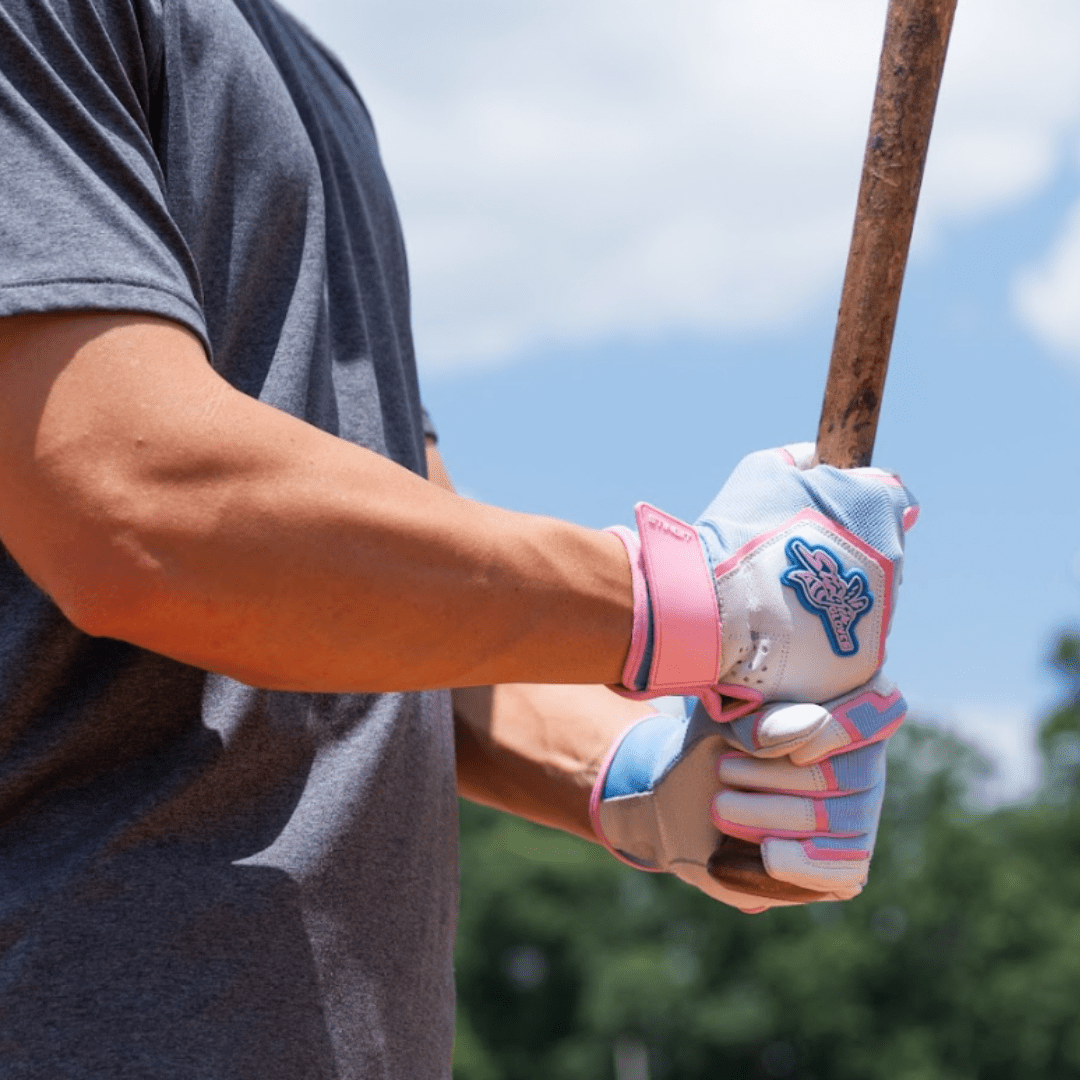 Sting Squad Batting Gloves - Cotton Candy Color | Breathable & Grip-Enhanced Baseball Gloves for Training & Games | Perfect for Youth & Adult Players