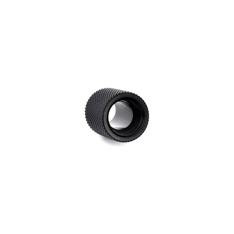 Bitspower 20mm Matte Black Extender Fitting - High-Quality PC Water Cooling Accessory for Custom Loop Builds