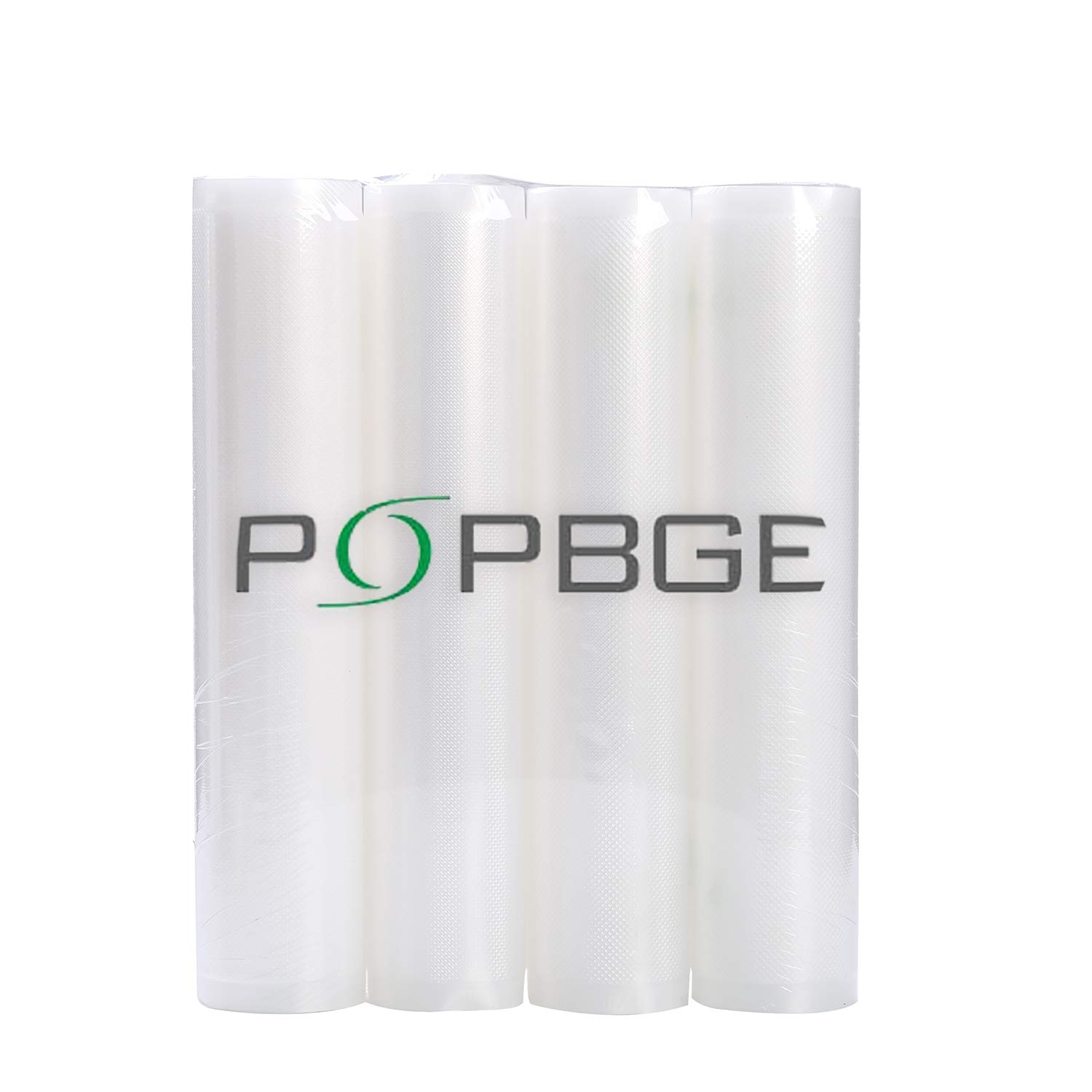 POPBGE Vacuum Sealer Bags 8''X16' Rolls (4-Pack) - BPA-Free Heavy Duty Commercial Grade Food Storage Bags for All Vacuum Sealers | Perfect for Meal Prep, Sous Vide Cooking & Long-Term Food Preservation