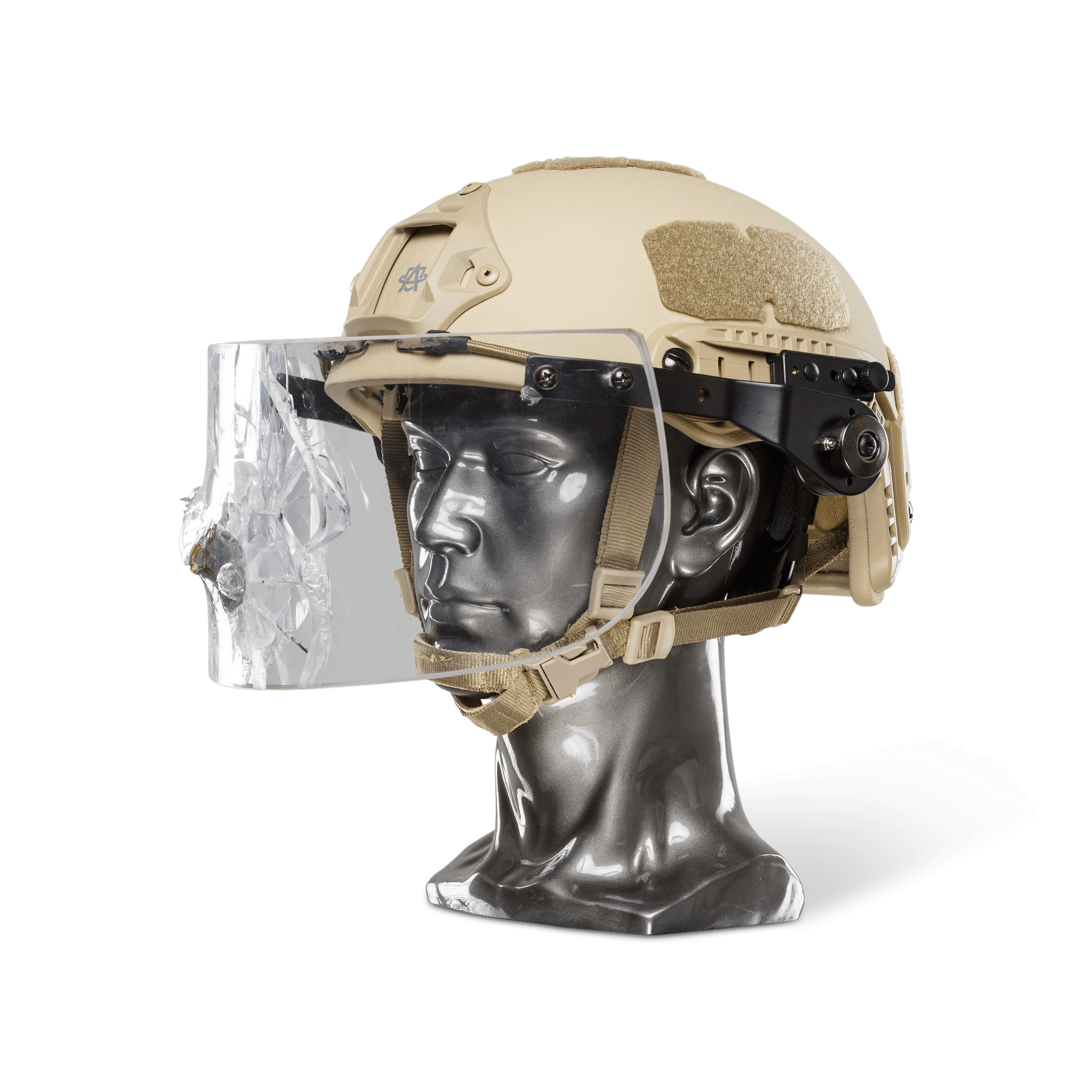 Texas IIIA+ Ballistic Face Shield - Universal Fit for All Helmets with ARC Rail | Tactical Protection for Military, Police & Security Operations