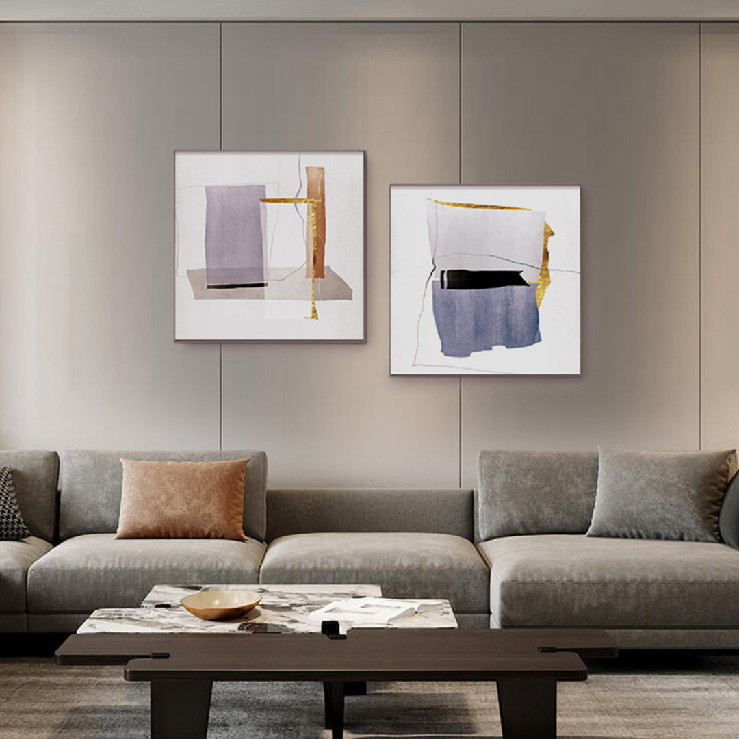 WA 04, 47x31 Inch Modern Wall Art Set of 2 - Perfect for Living Room, Bedroom & Office Decor
